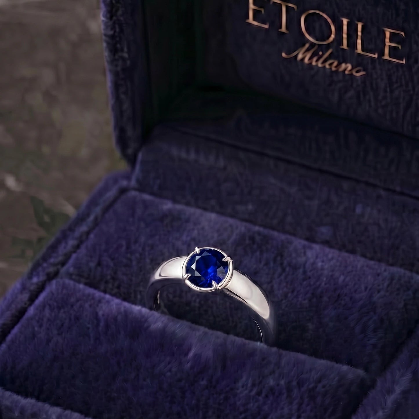 Bezel Sapphire Ring by Étoile™