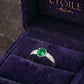 Bezel Green Sapphire Ring by Étoile™