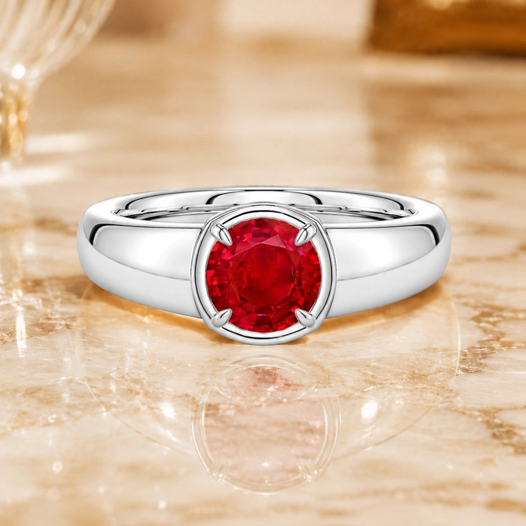 Bezel Ruby Ring by Étoile™