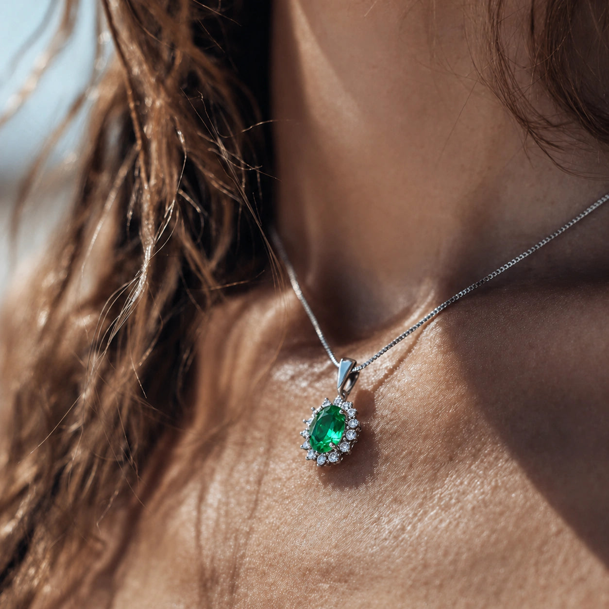 Green Sapphire Pendant