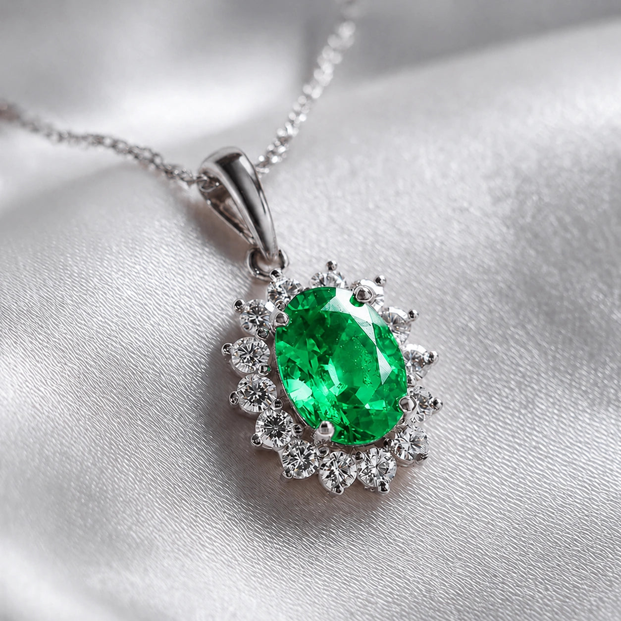 Green Sapphire Pendant