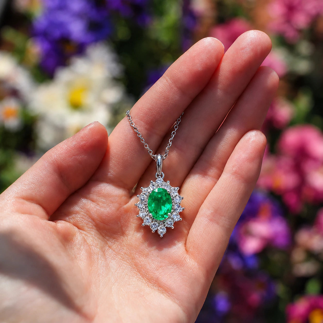 Green Sapphire Pendant