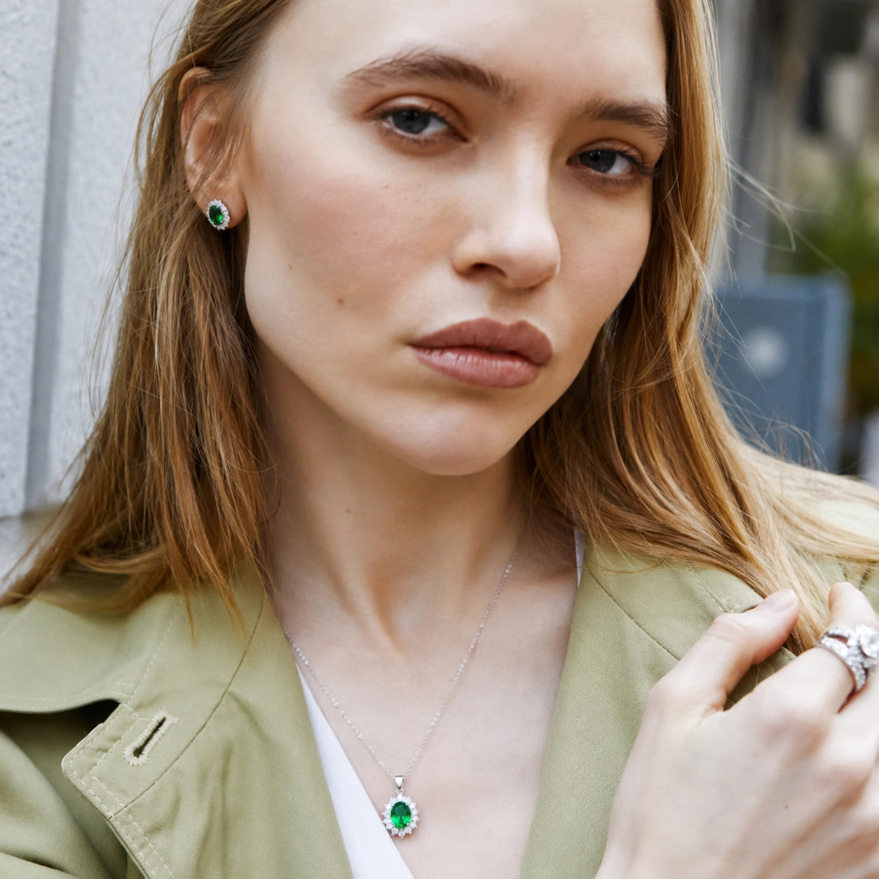 Green Sapphire Pendant