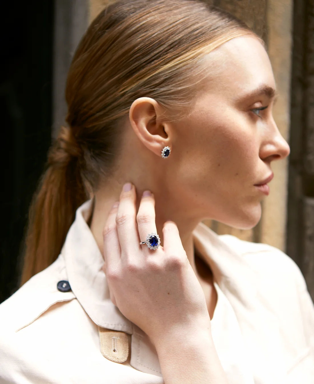 Diana Sapphire Earrings