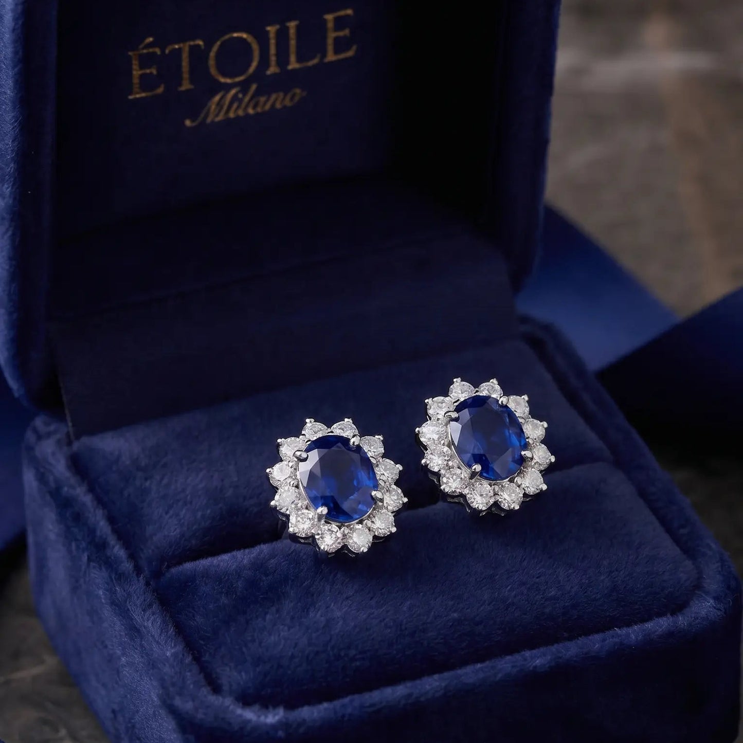 Diana Sapphire Earrings